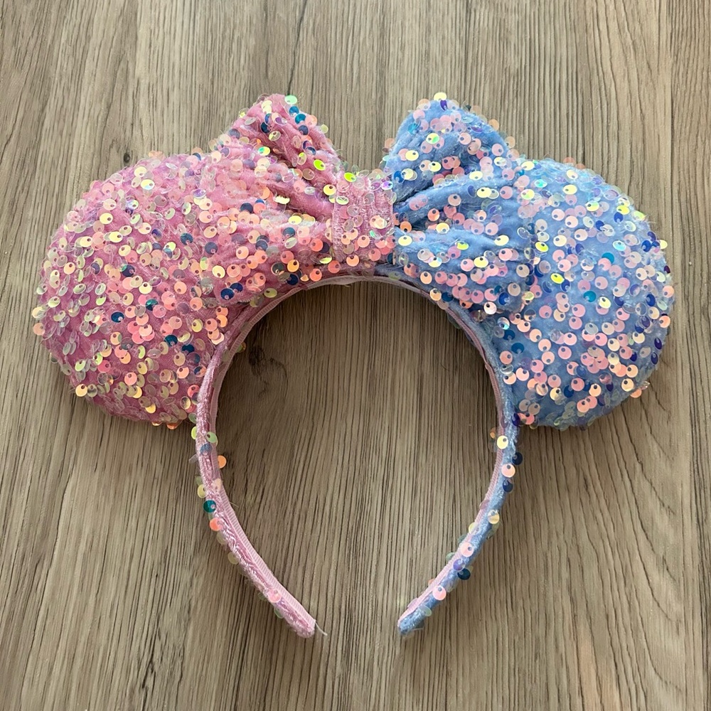 Pink and Blue Sequin Hair Accessory Headband